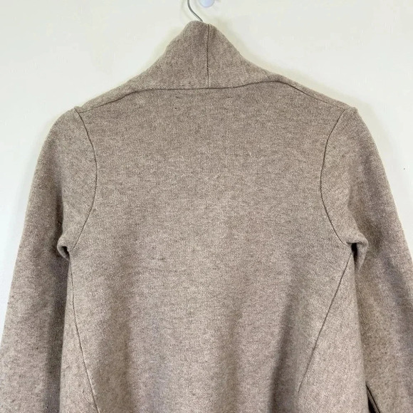 Zara Knit Waterfall  Tan Open Cardigan - Picture 9 of 11